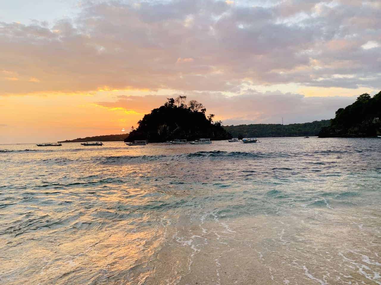 Crystal Bay Sunset Nusa Penida Bali
